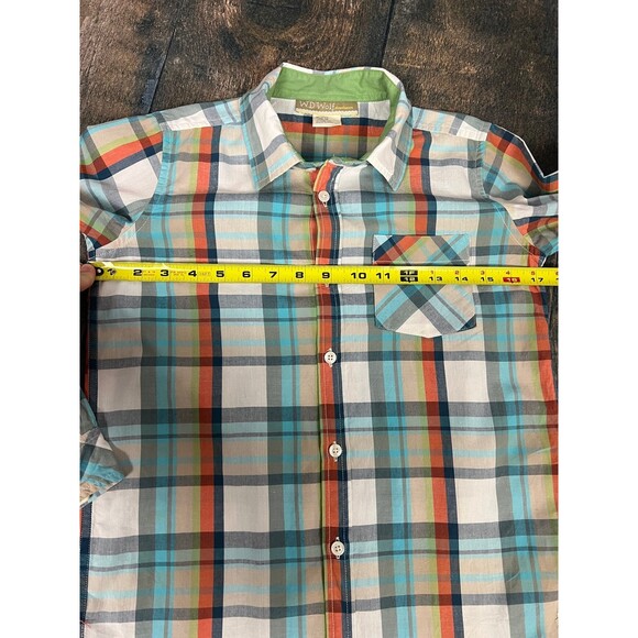 Well Dressed Wolf Boys Size 10 Merry & Bright Button Down Shirt - Picture 5 of 6